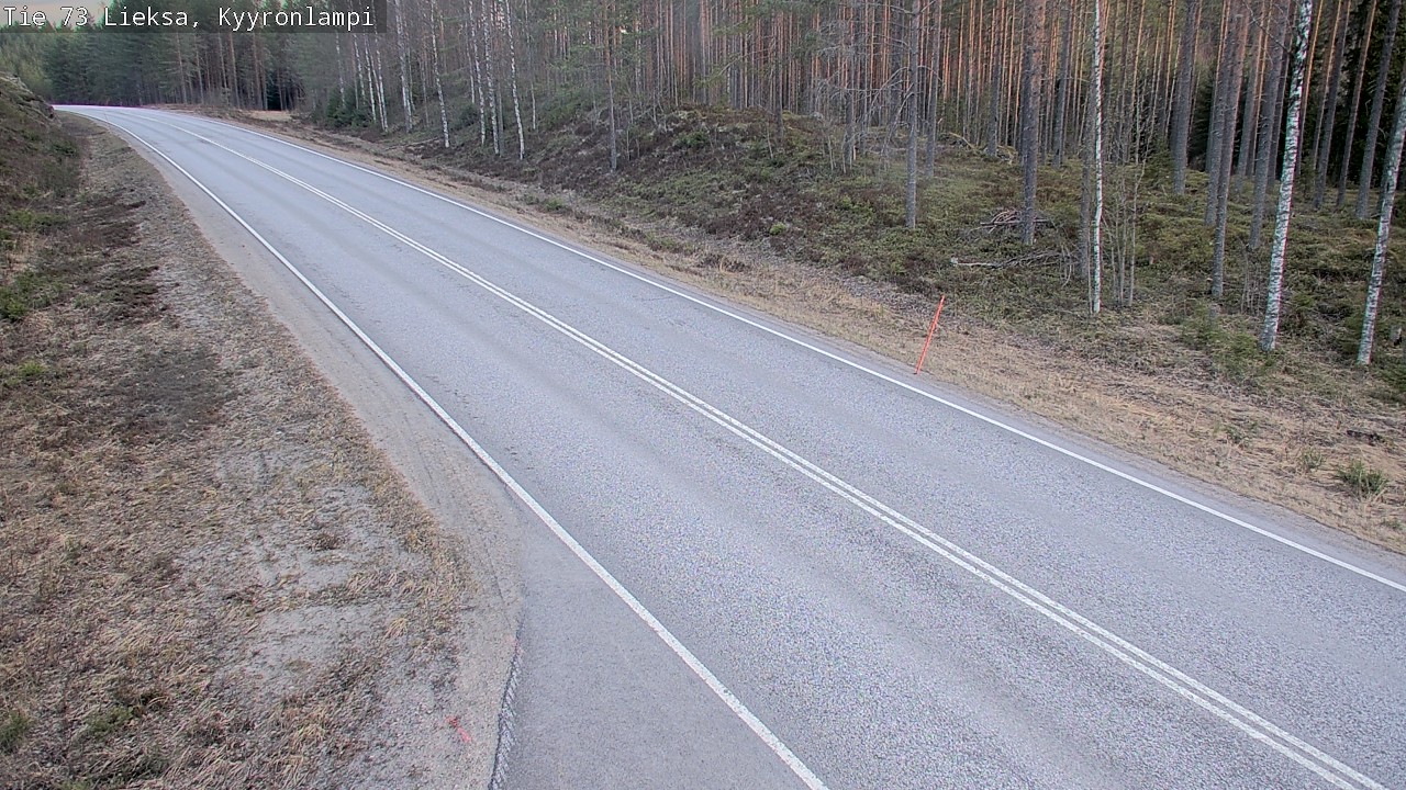Weather Camera Image Väg 73 Lieksa, Kyyrönlampi, Lieksa, Pohjois-Karjala