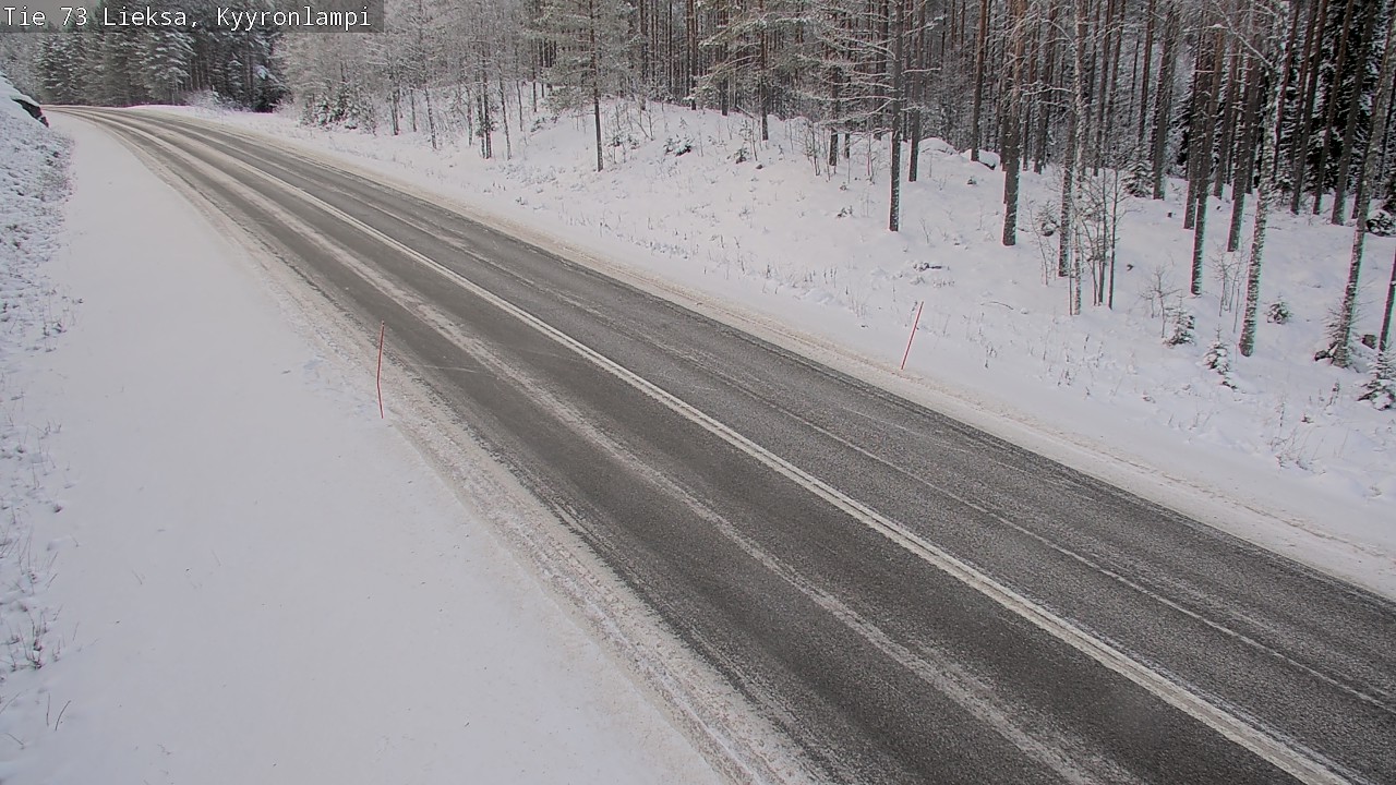 Weather Camera Image Road 73 Lieksa, Kyyrönlampi, Lieksa, Pohjois-Karjala