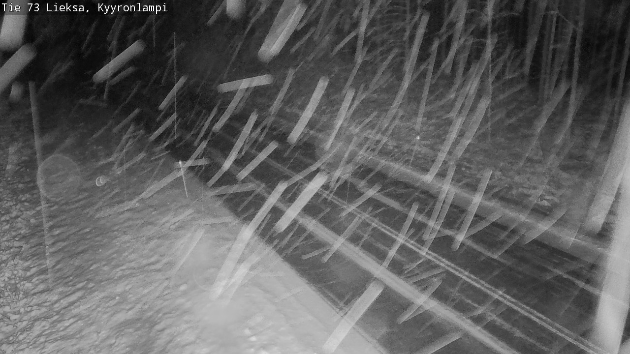 Weather Camera Image Väg 73 Lieksa, Kyyrönlampi, Lieksa, Pohjois-Karjala