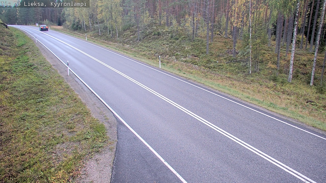 Weather Camera Image Road 73 Lieksa, Kyyrönlampi, Lieksa, Pohjois-Karjala
