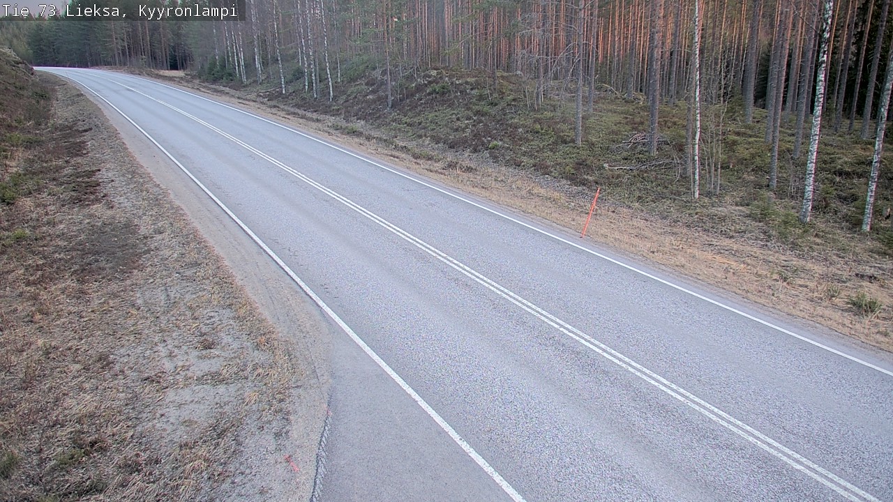 Weather Camera Image Väg 73 Lieksa, Kyyrönlampi, Lieksa, Pohjois-Karjala