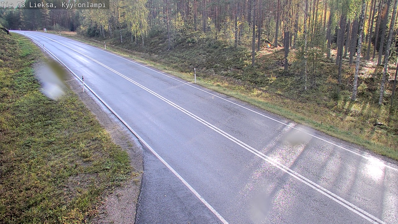 Weather Camera Image Road 73 Lieksa, Kyyrönlampi, Lieksa, Pohjois-Karjala