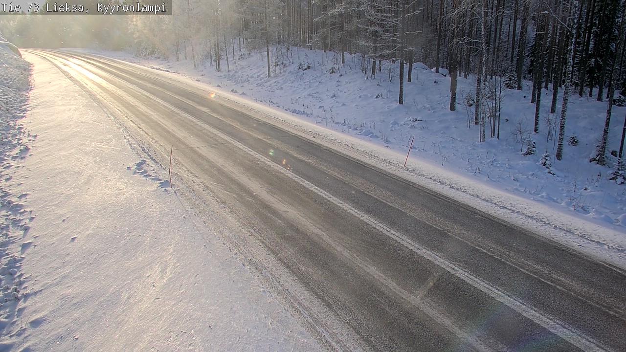Weather Camera Image Väg 73 Lieksa, Kyyrönlampi, Lieksa, Pohjois-Karjala