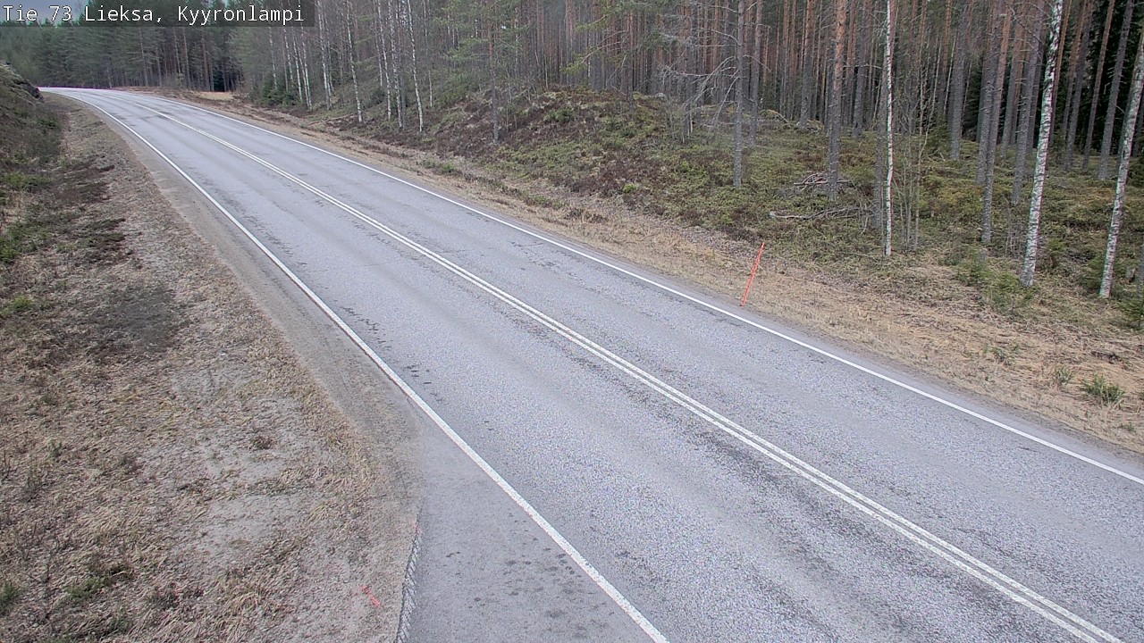 Weather Camera Image Väg 73 Lieksa, Kyyrönlampi, Lieksa, Pohjois-Karjala