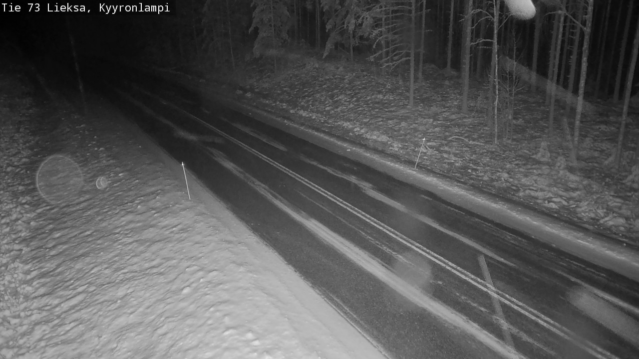 Weather Camera Image Väg 73 Lieksa, Kyyrönlampi, Lieksa, Pohjois-Karjala