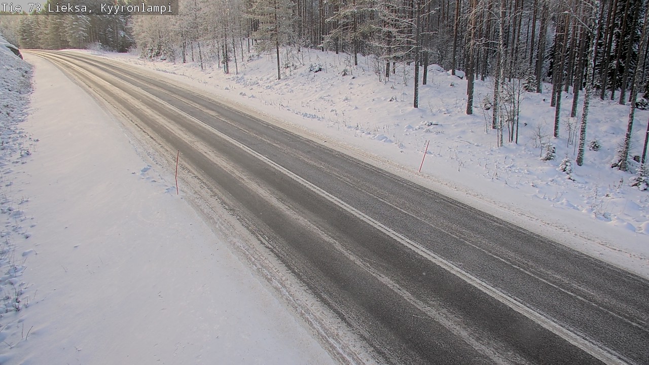 Weather Camera Image Väg 73 Lieksa, Kyyrönlampi, Lieksa, Pohjois-Karjala