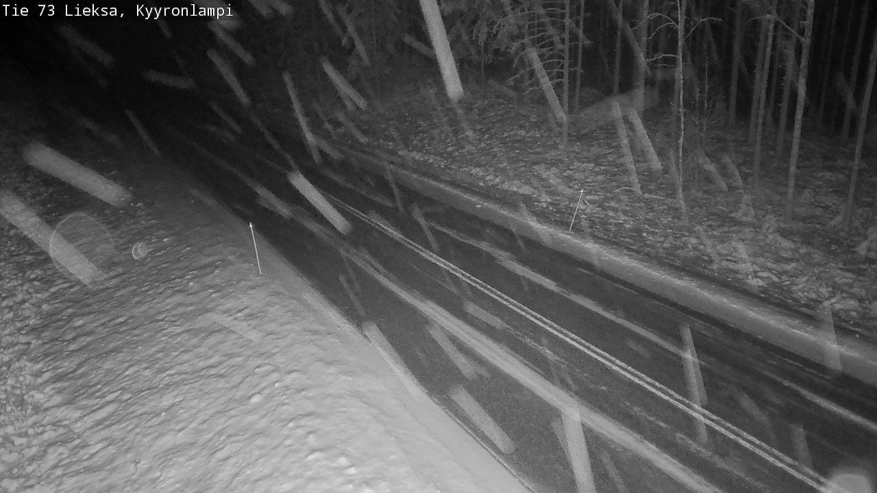 Weather Camera Image Väg 73 Lieksa, Kyyrönlampi, Lieksa, Pohjois-Karjala