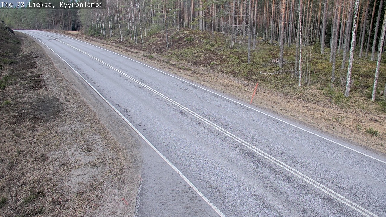 Weather Camera Image Väg 73 Lieksa, Kyyrönlampi, Lieksa, Pohjois-Karjala