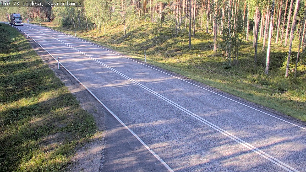 Weather Camera Image Väg 73 Lieksa, Kyyrönlampi, Lieksa, Pohjois-Karjala