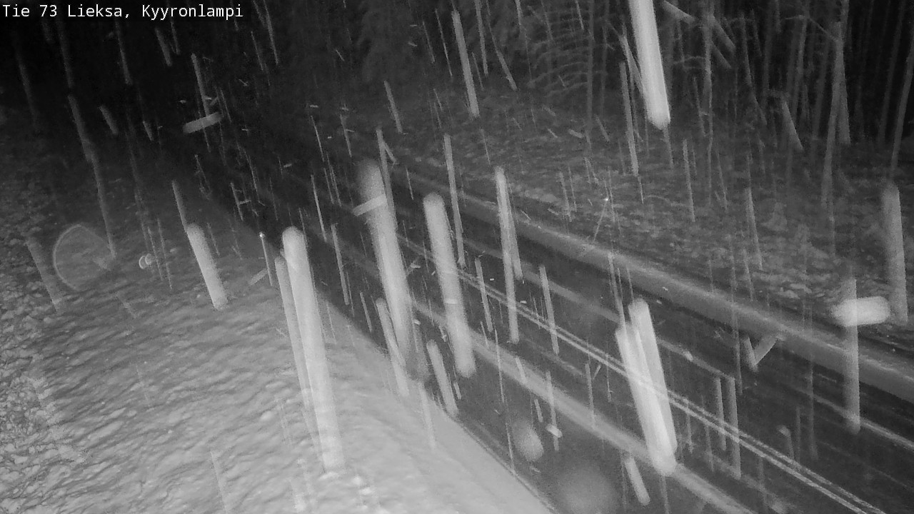 Weather Camera Image Väg 73 Lieksa, Kyyrönlampi, Lieksa, Pohjois-Karjala
