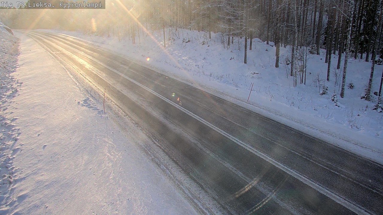 Weather Camera Image Väg 73 Lieksa, Kyyrönlampi, Lieksa, Pohjois-Karjala