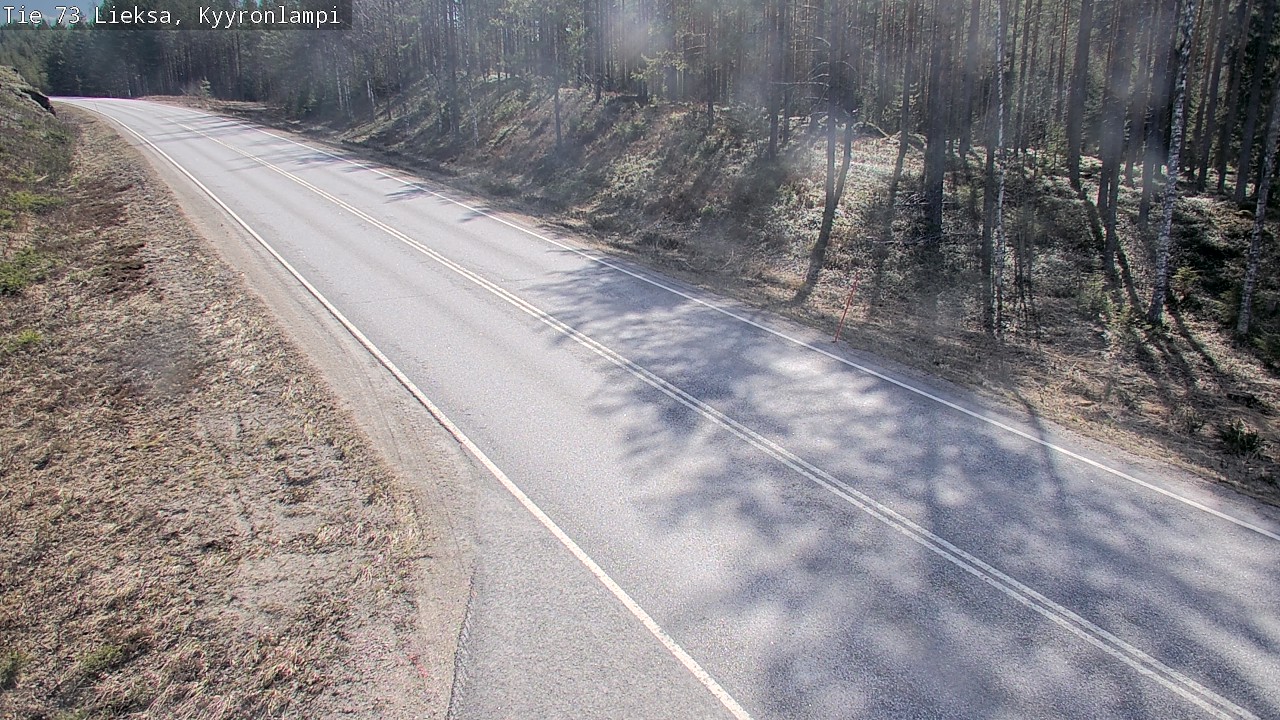 Weather Camera Image Väg 73 Lieksa, Kyyrönlampi, Lieksa, Pohjois-Karjala