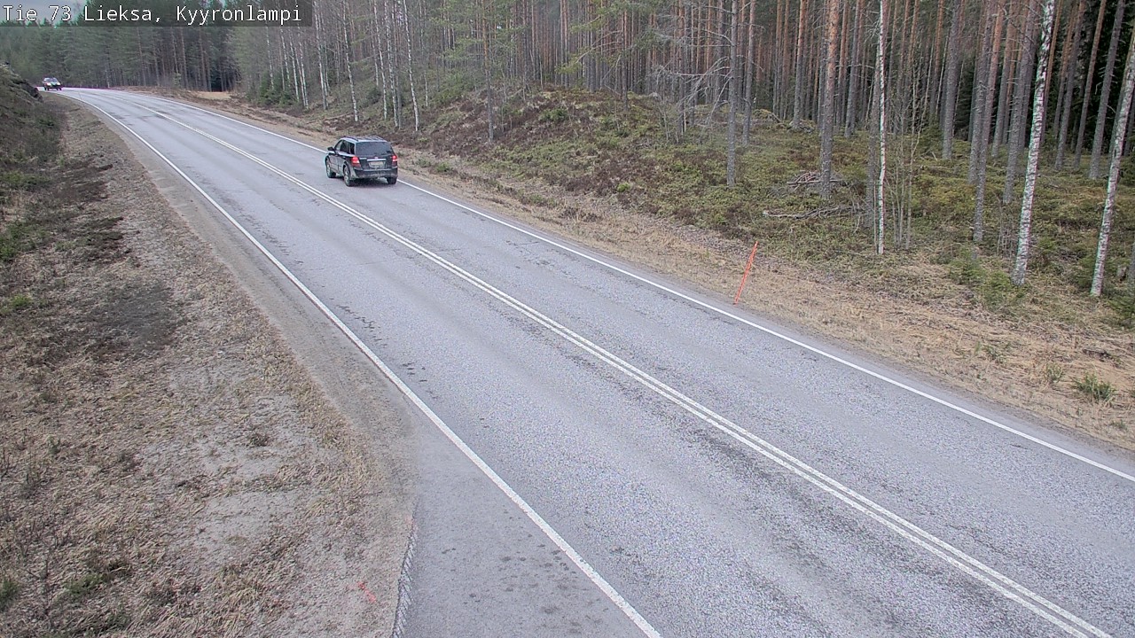Weather Camera Image Väg 73 Lieksa, Kyyrönlampi, Lieksa, Pohjois-Karjala