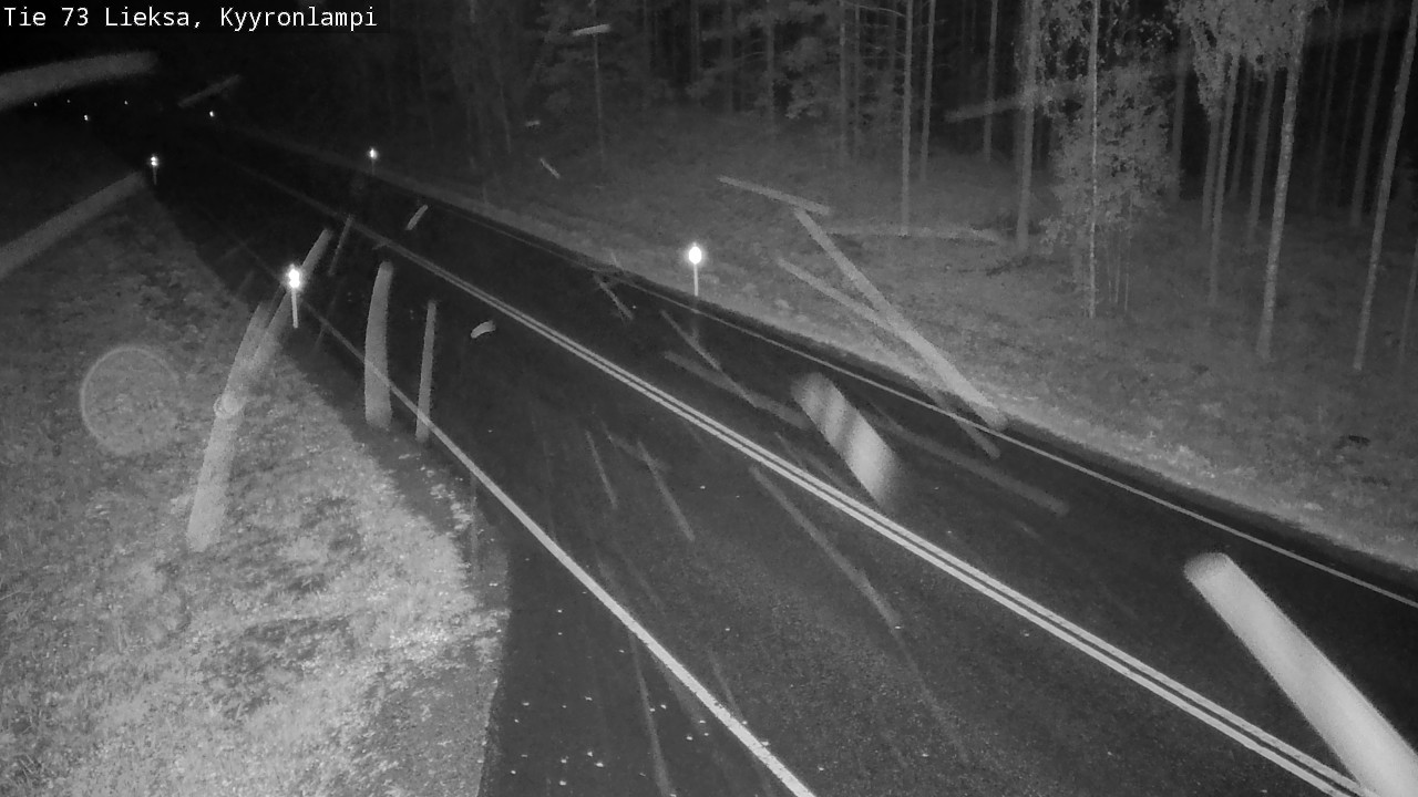 Weather Camera Image Road 73 Lieksa, Kyyrönlampi, Lieksa, Pohjois-Karjala