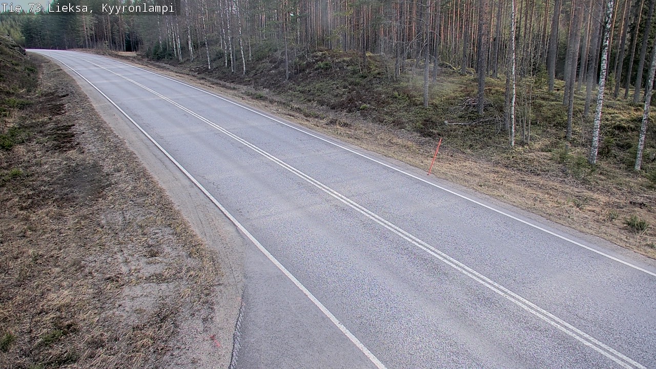 Weather Camera Image Väg 73 Lieksa, Kyyrönlampi, Lieksa, Pohjois-Karjala
