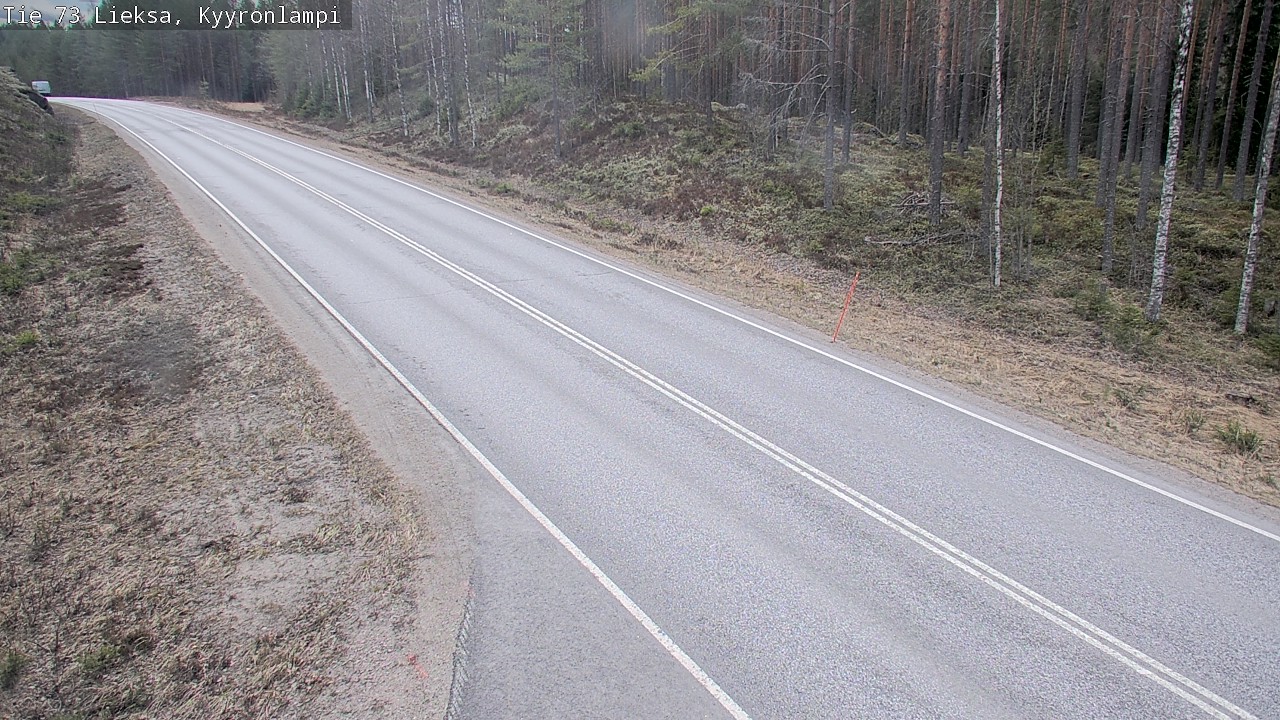 Weather Camera Image Väg 73 Lieksa, Kyyrönlampi, Lieksa, Pohjois-Karjala
