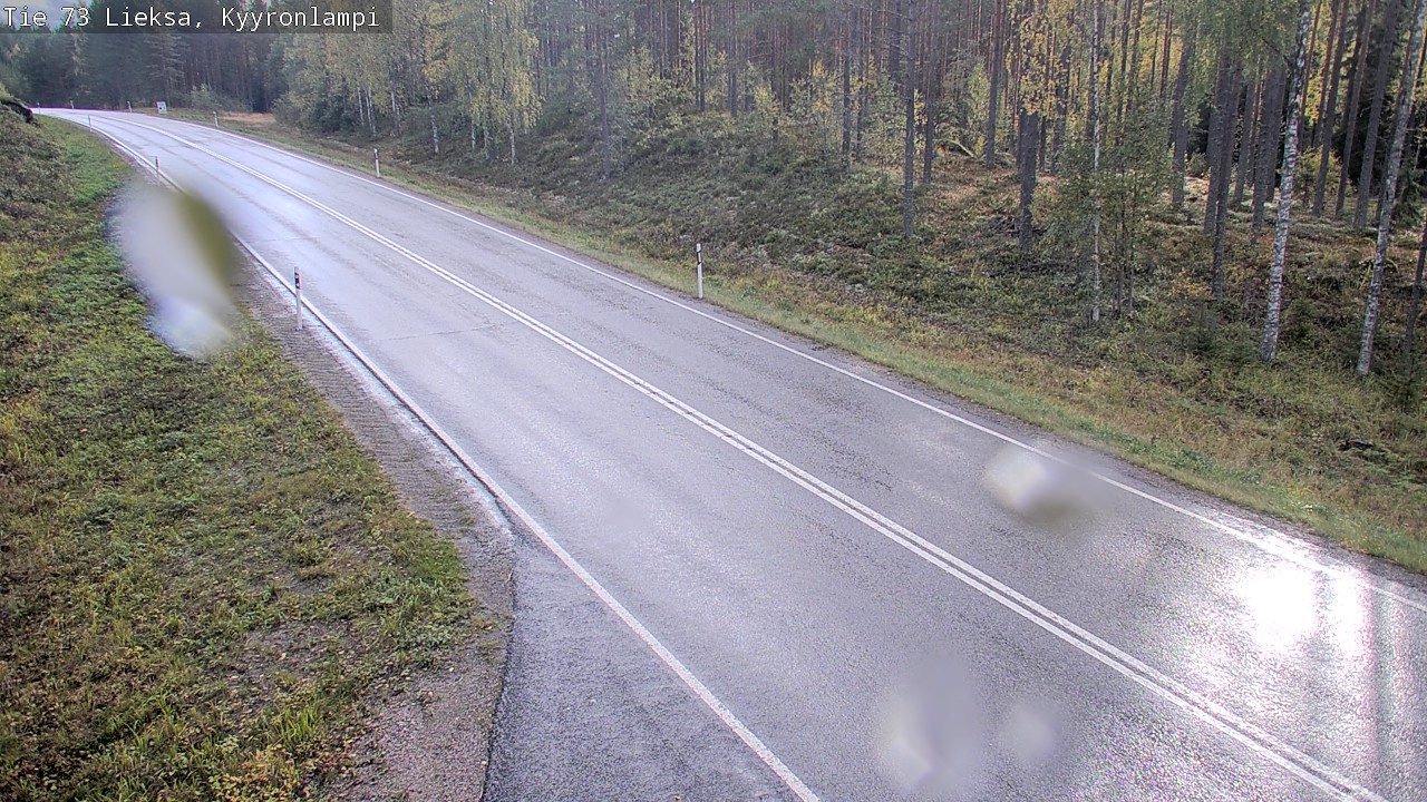 Weather Camera Image Road 73 Lieksa, Kyyrönlampi, Lieksa, Pohjois-Karjala