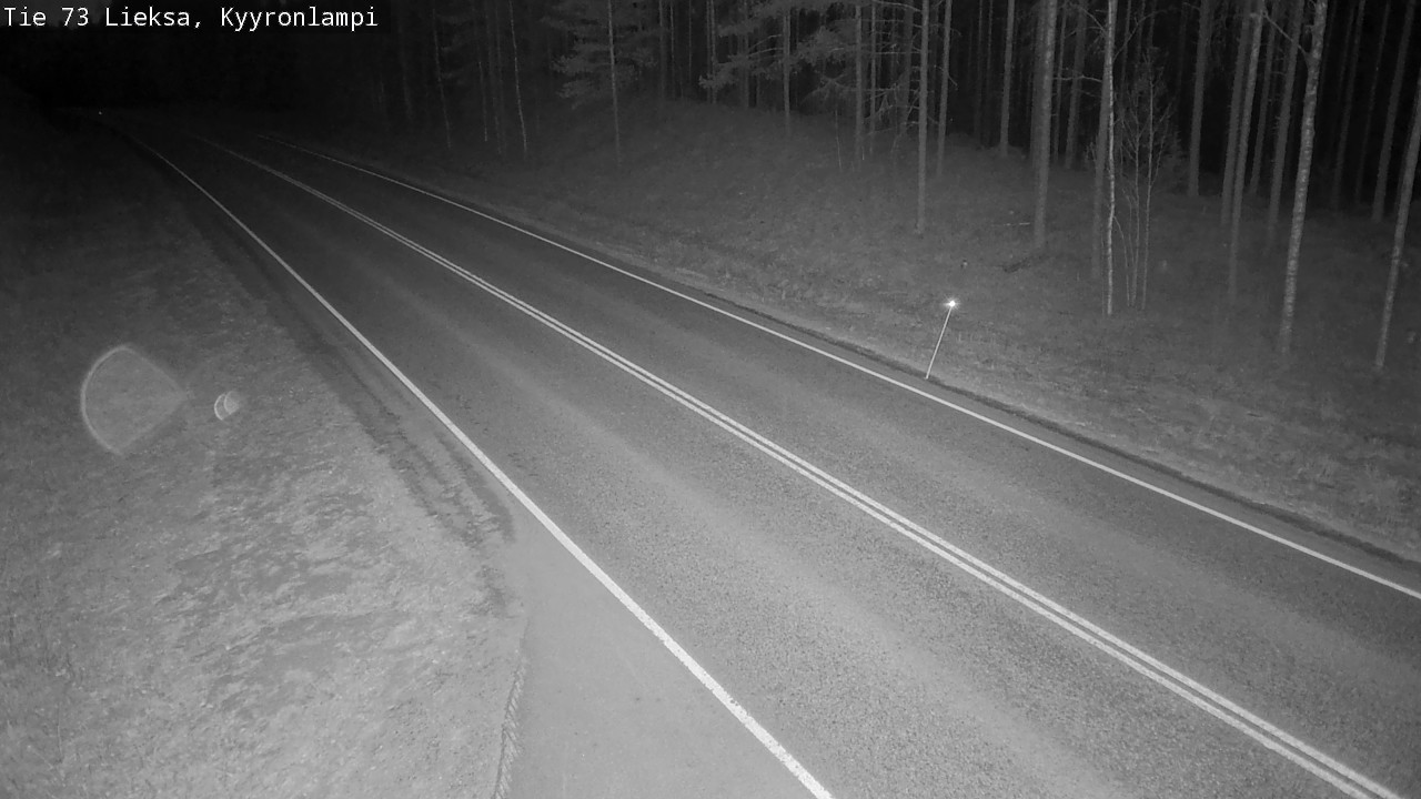Weather Camera Image Väg 73 Lieksa, Kyyrönlampi, Lieksa, Pohjois-Karjala