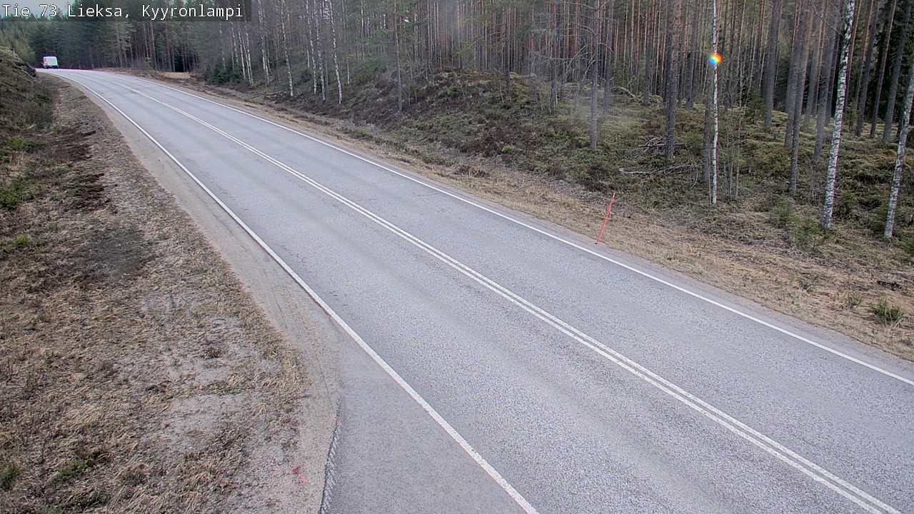 Weather Camera Image Väg 73 Lieksa, Kyyrönlampi, Lieksa, Pohjois-Karjala