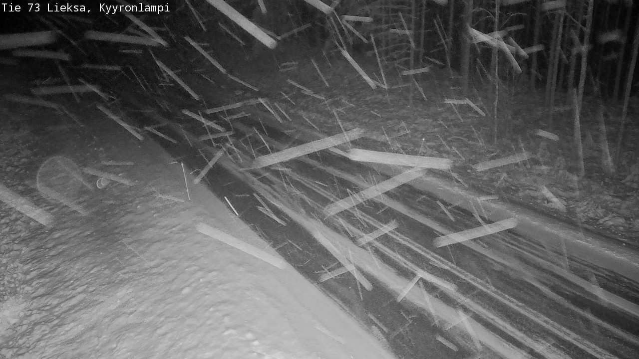 Weather Camera Image Väg 73 Lieksa, Kyyrönlampi, Lieksa, Pohjois-Karjala