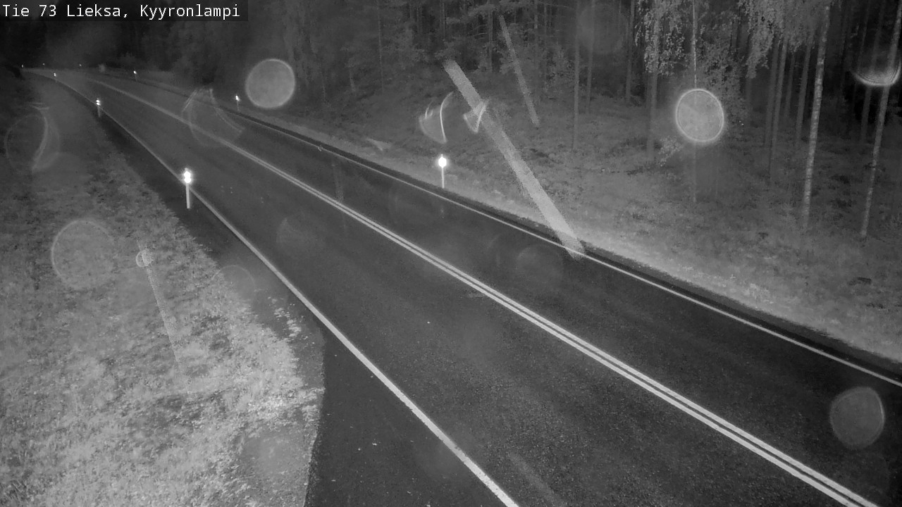 Weather Camera Image Road 73 Lieksa, Kyyrönlampi, Lieksa, Pohjois-Karjala