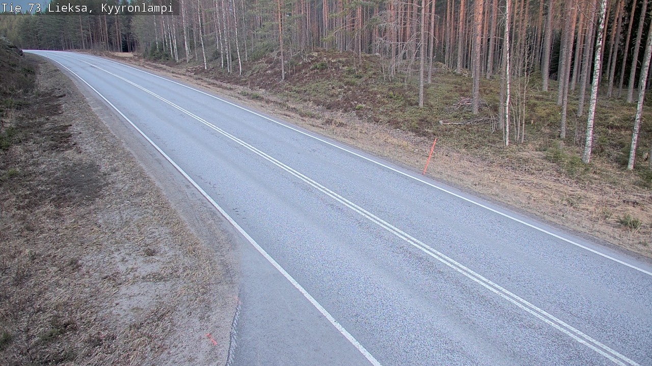 Weather Camera Image Road 73 Lieksa, Kyyrönlampi, Lieksa, Pohjois-Karjala