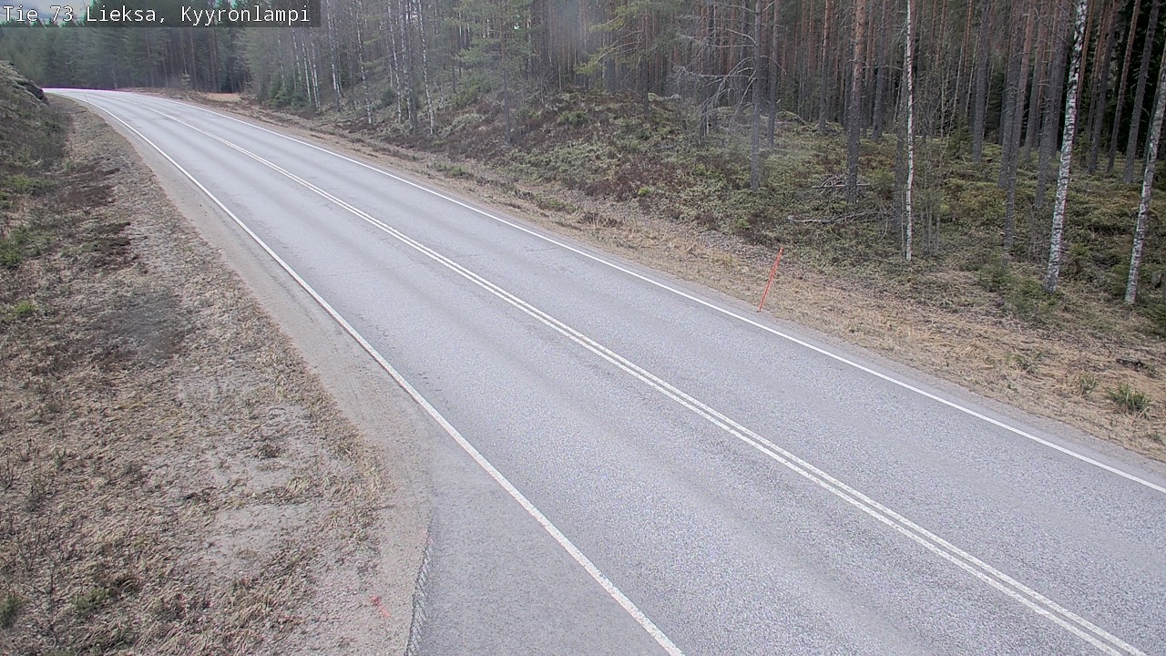 Weather Camera Image Väg 73 Lieksa, Kyyrönlampi, Lieksa, Pohjois-Karjala