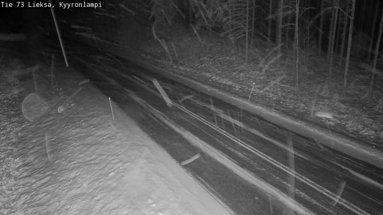 Weather Camera Image Väg 73 Lieksa, Kyyrönlampi, Lieksa, Pohjois-Karjala