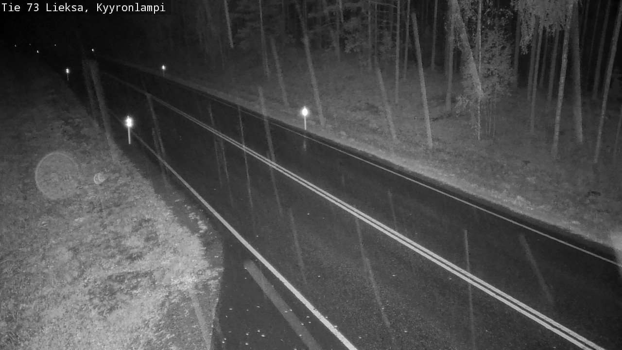 Weather Camera Image Road 73 Lieksa, Kyyrönlampi, Lieksa, Pohjois-Karjala
