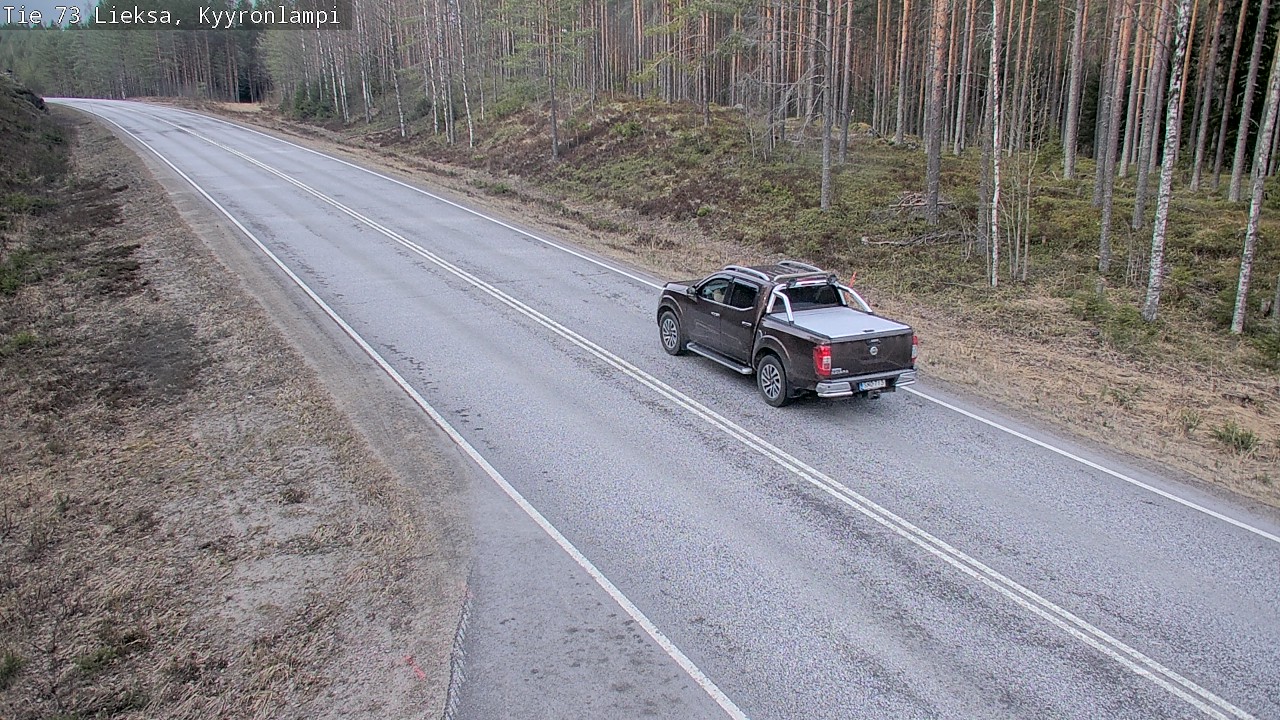 Weather Camera Image Väg 73 Lieksa, Kyyrönlampi, Lieksa, Pohjois-Karjala