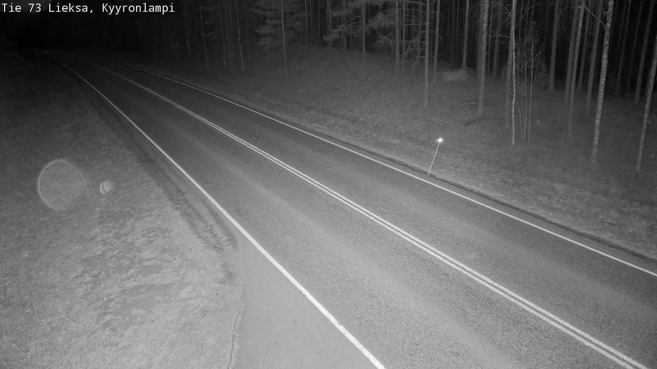 Weather Camera Image Väg 73 Lieksa, Kyyrönlampi, Lieksa, Pohjois-Karjala