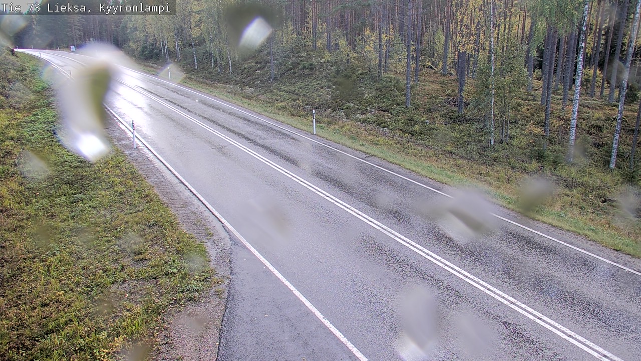 Weather Camera Image Road 73 Lieksa, Kyyrönlampi, Lieksa, Pohjois-Karjala