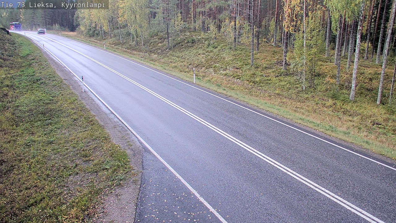 Weather Camera Image Road 73 Lieksa, Kyyrönlampi, Lieksa, Pohjois-Karjala