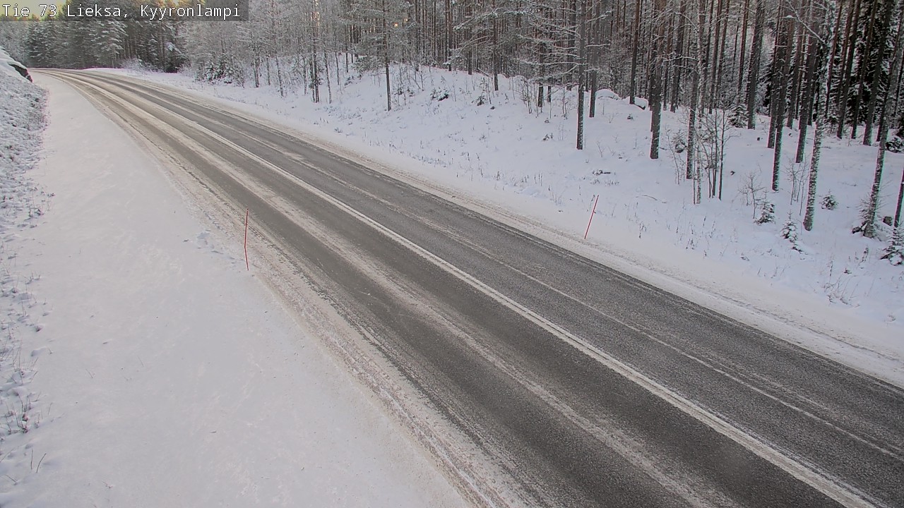 Weather Camera Image Väg 73 Lieksa, Kyyrönlampi, Lieksa, Pohjois-Karjala