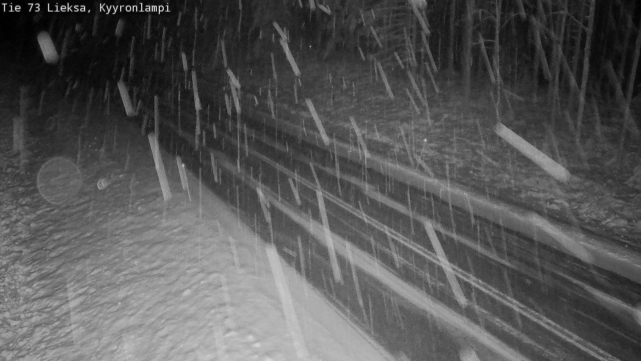 Weather Camera Image Väg 73 Lieksa, Kyyrönlampi, Lieksa, Pohjois-Karjala