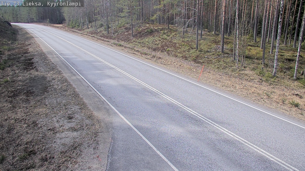 Weather Camera Image Väg 73 Lieksa, Kyyrönlampi, Lieksa, Pohjois-Karjala