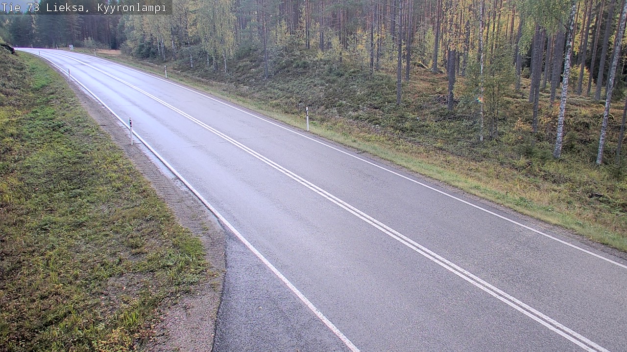 Weather Camera Image Road 73 Lieksa, Kyyrönlampi, Lieksa, Pohjois-Karjala