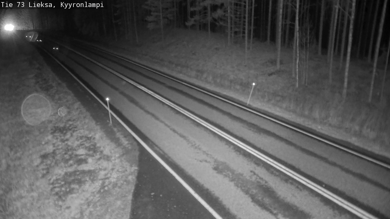 Weather Camera Image Väg 73 Lieksa, Kyyrönlampi, Lieksa, Pohjois-Karjala