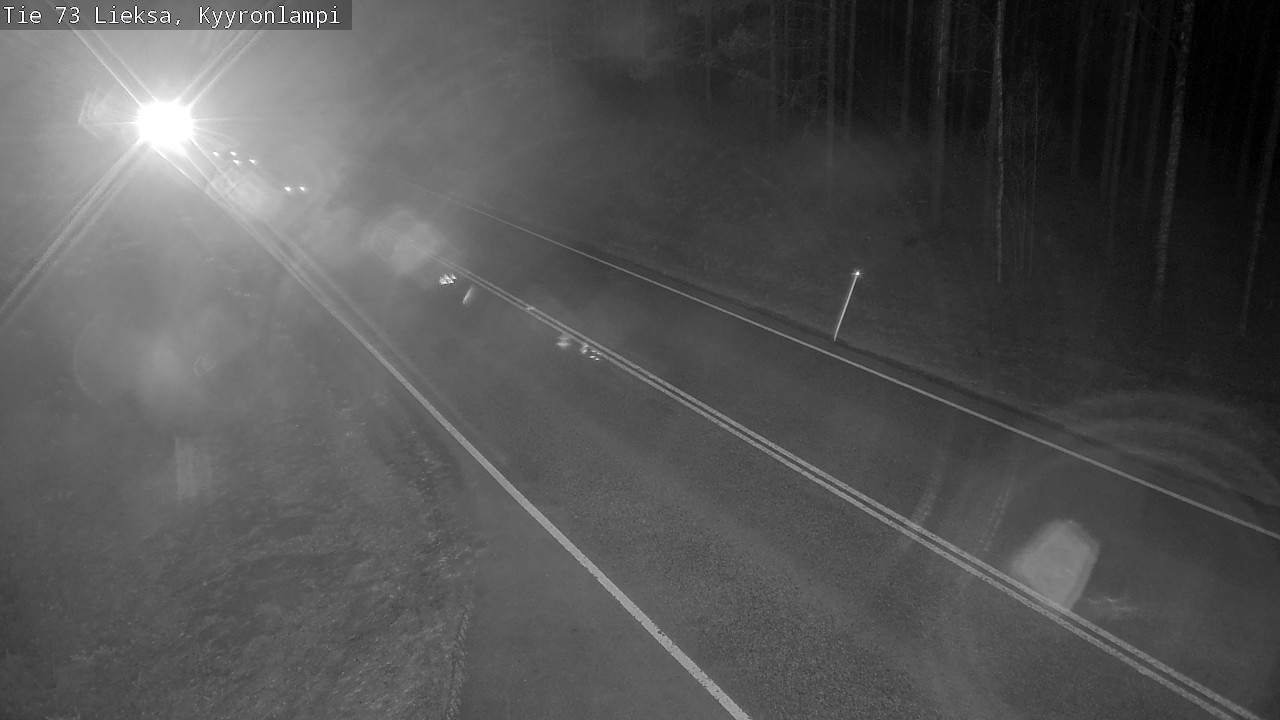 Weather Camera Image Väg 73 Lieksa, Kyyrönlampi, Lieksa, Pohjois-Karjala