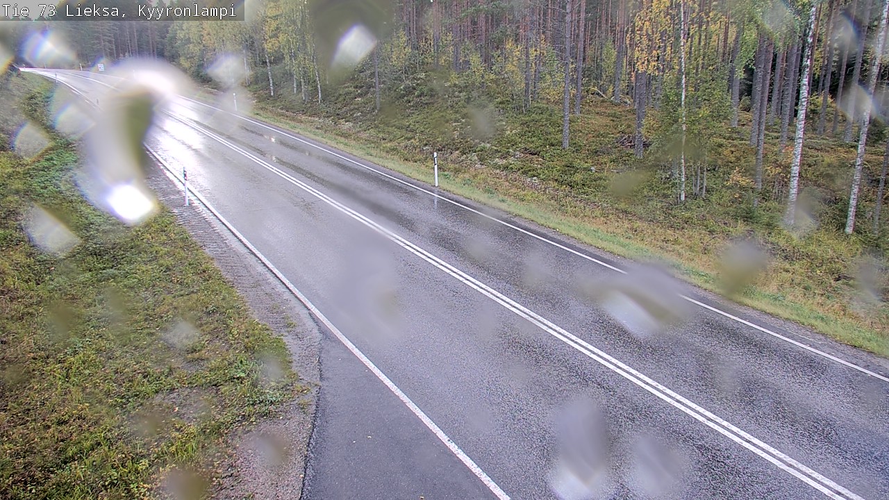 Weather Camera Image Road 73 Lieksa, Kyyrönlampi, Lieksa, Pohjois-Karjala