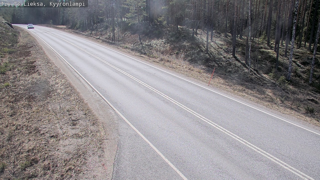 Weather Camera Image Väg 73 Lieksa, Kyyrönlampi, Lieksa, Pohjois-Karjala
