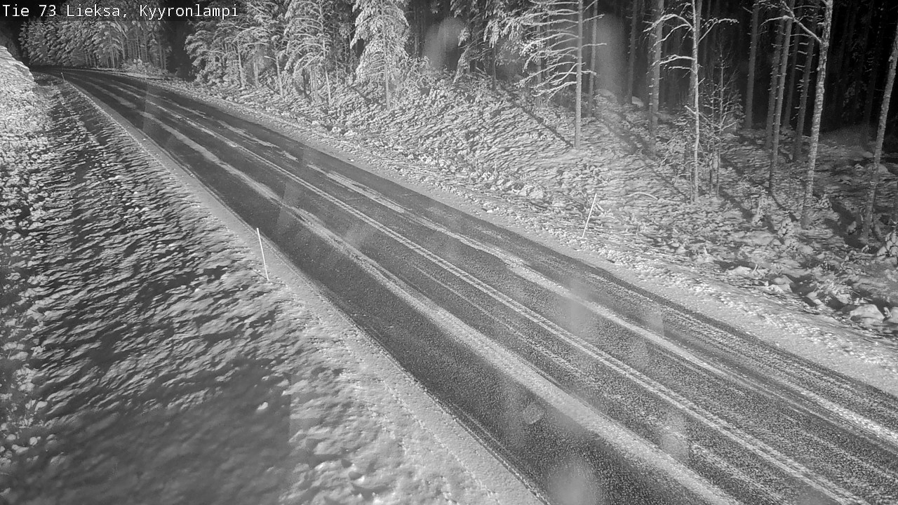 Weather Camera Image Väg 73 Lieksa, Kyyrönlampi, Lieksa, Pohjois-Karjala