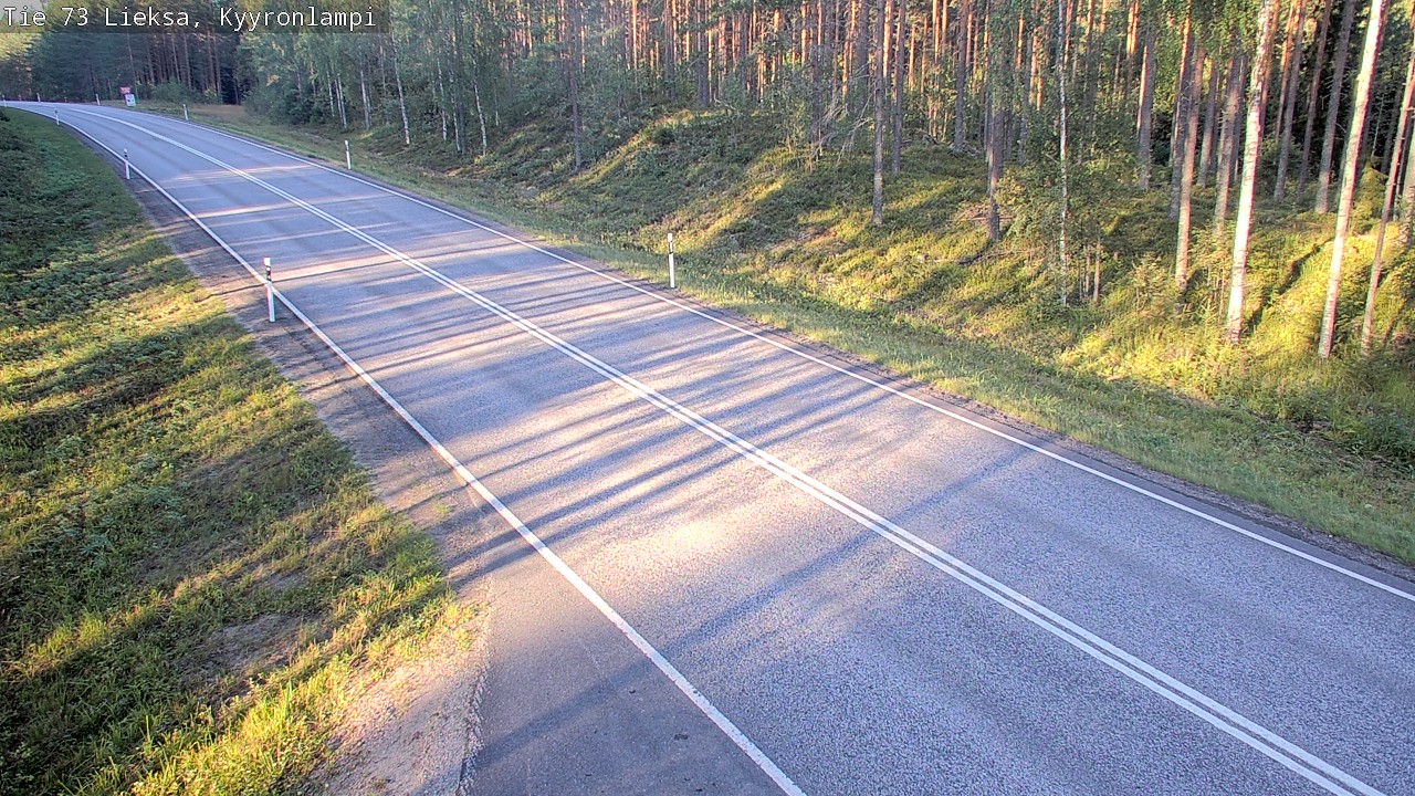 Weather Camera Image Road 73 Lieksa, Kyyrönlampi, Lieksa, Pohjois-Karjala