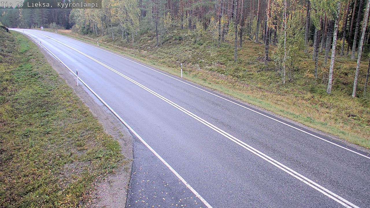 Weather Camera Image Road 73 Lieksa, Kyyrönlampi, Lieksa, Pohjois-Karjala