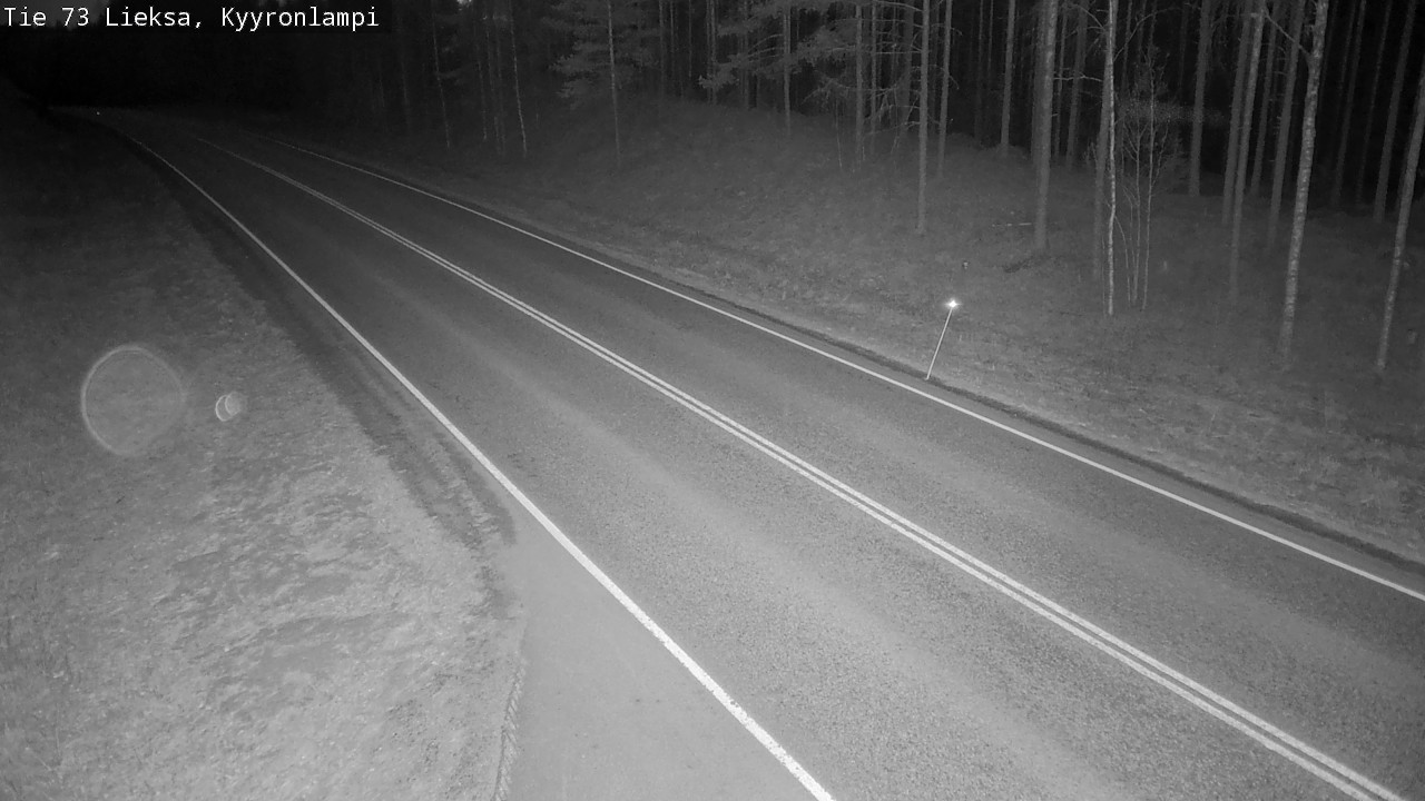 Weather Camera Image Väg 73 Lieksa, Kyyrönlampi, Lieksa, Pohjois-Karjala
