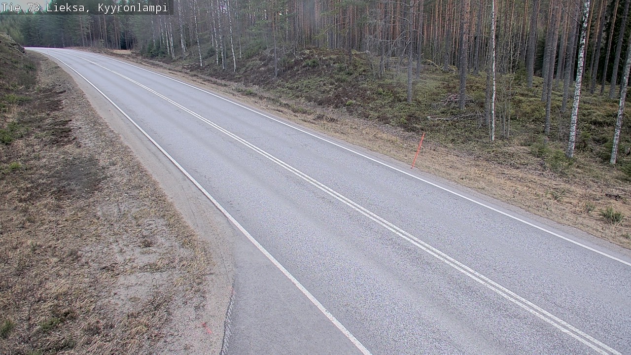 Weather Camera Image Väg 73 Lieksa, Kyyrönlampi, Lieksa, Pohjois-Karjala