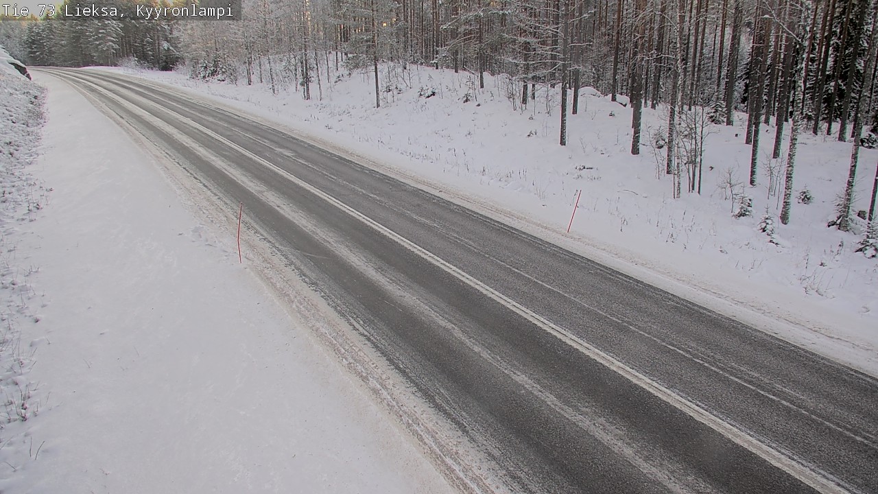 Weather Camera Image Väg 73 Lieksa, Kyyrönlampi, Lieksa, Pohjois-Karjala
