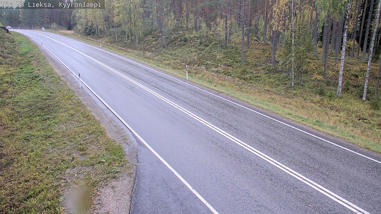 Weather Camera Image Road 73 Lieksa, Kyyrönlampi, Lieksa, Pohjois-Karjala