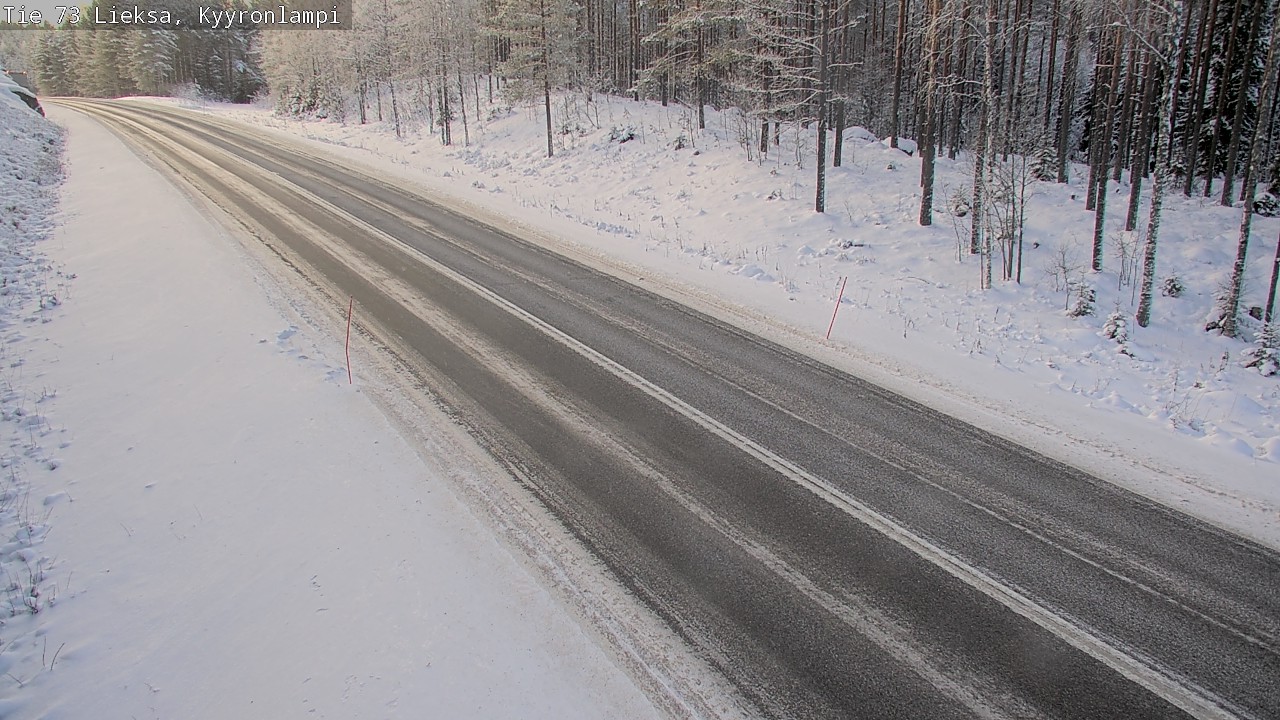 Weather Camera Image Road 73 Lieksa, Kyyrönlampi, Lieksa, Pohjois-Karjala
