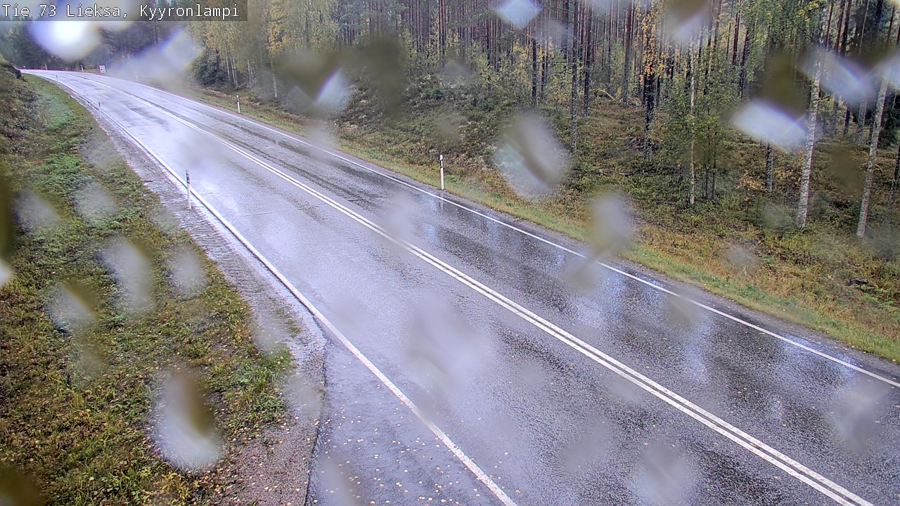 Weather Camera Image Road 73 Lieksa, Kyyrönlampi, Lieksa, Pohjois-Karjala